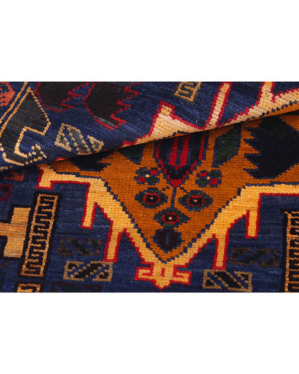 Baluch 3' 0" X 5' 1" Hand Knotted Wool Rug 3' 0" X 5' 1" (91 X 155) / Red / Wool