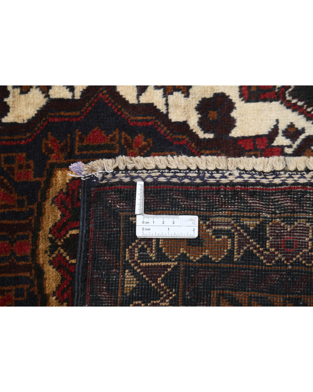 Baluch 2' 10" X 4' 10" Hand Knotted Wool Rug 2' 10" X 4' 10" (86 X 147) / Red / Wool