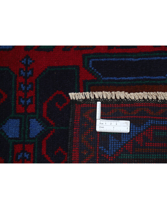 Baluch 2' 8" X 4' 7" Hand Knotted Wool Rug 2' 8" X 4' 7" (81 X 140) / Red / Wool