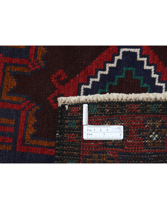 Baluch 3' 0" X 4' 5" Hand Knotted Wool Rug 3' 0" X 4' 5" (91 X 135) / Red / Wool