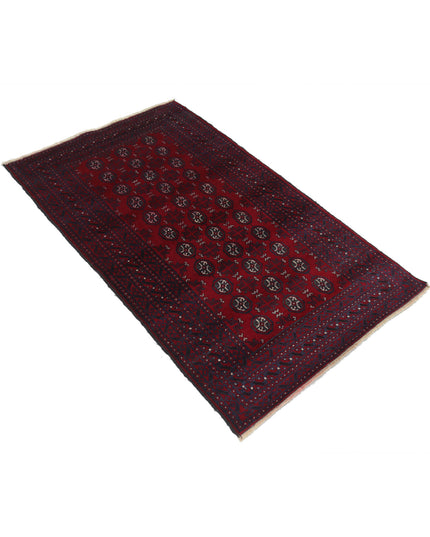 Baluch 3' 0" X 4' 9" Hand Knotted Wool Rug 3' 0" X 4' 9" (91 X 145) / Red / Wool