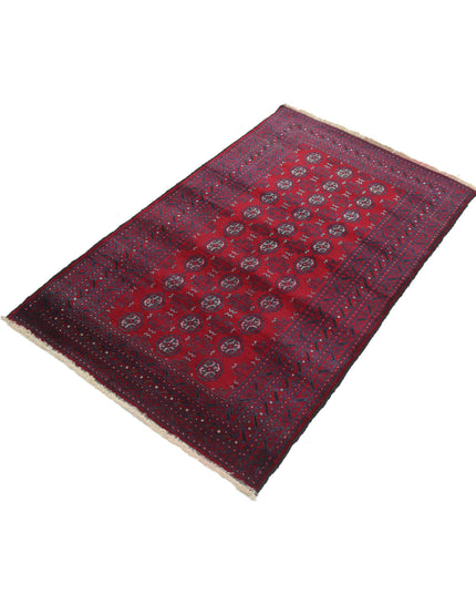 Baluch 3' 0" X 4' 9" Hand Knotted Wool Rug 3' 0" X 4' 9" (91 X 145) / Red / Wool