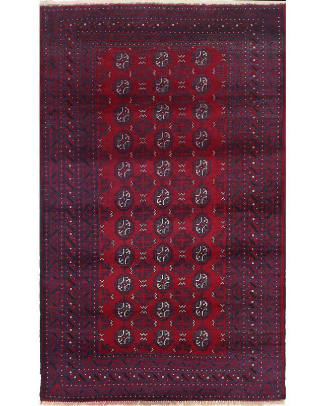 Baluch 3' 0" X 4' 9" Hand Knotted Wool Rug 3' 0" X 4' 9" (91 X 145) / Red / Wool