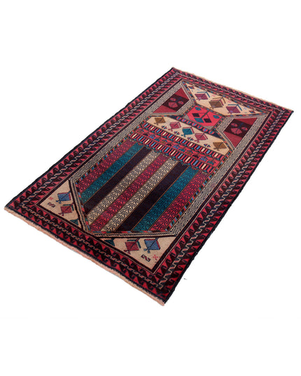 Baluch 2' 10" X 4' 11" Hand Knotted Wool Rug 2' 10" X 4' 11" (86 X 150) / Red / Wool