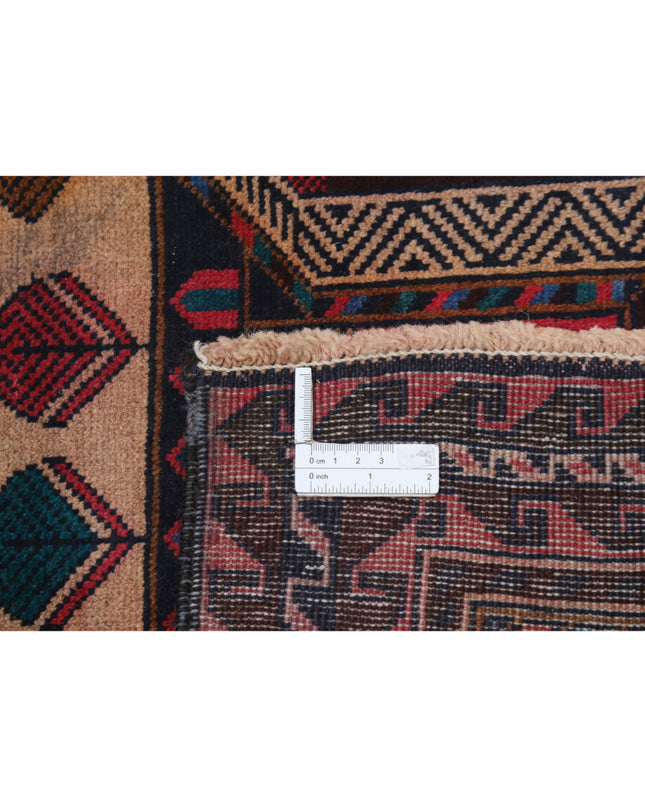 Baluch 2' 10" X 4' 11" Hand Knotted Wool Rug 2' 10" X 4' 11" (86 X 150) / Red / Wool