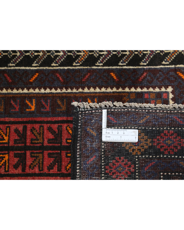 Baluch 2' 11" X 4' 9" Hand Knotted Wool Rug 2' 11" X 4' 9" (89 X 145) / Red / Wool