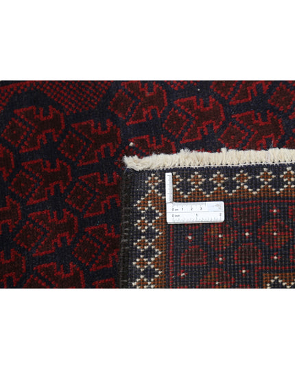 Baluch 2' 9" X 4' 7" Hand Knotted Wool Rug 2' 9" X 4' 7" (84 X 140) / Red / Wool