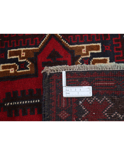 Baluch 2' 9" X 4' 6" Hand Knotted Wool Rug 2' 9" X 4' 6" (84 X 137) / Red / Wool