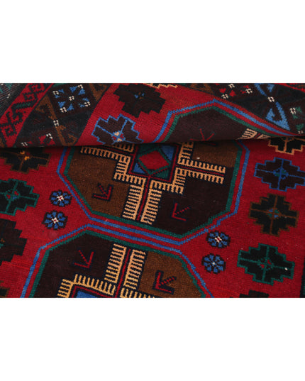 Baluch 2' 10" X 4' 5" Hand Knotted Wool Rug 2' 10" X 4' 5" (86 X 135) / Red / Wool