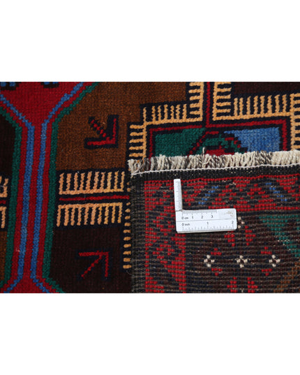 Baluch 2' 10" X 4' 5" Hand Knotted Wool Rug 2' 10" X 4' 5" (86 X 135) / Red / Wool