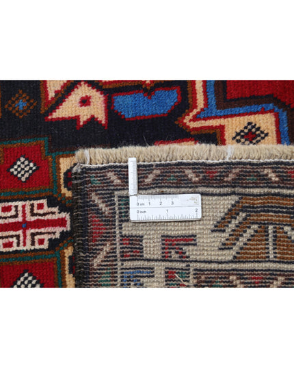 Baluch 2' 9" X 4' 11" Hand Knotted Wool Rug 2' 9" X 4' 11" (84 X 150) / Red / Wool