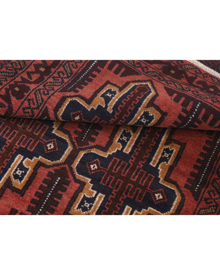Baluch 2' 9" X 4' 6" Hand Knotted Wool Rug 2' 9" X 4' 6" (84 X 137) / Red / Wool