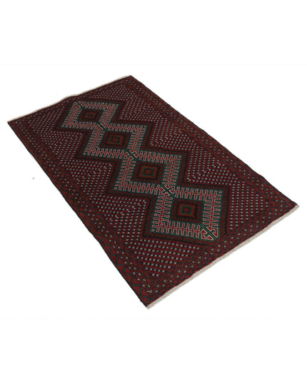 Baluch 2' 10" X 4' 6" Hand Knotted Wool Rug 2' 10" X 4' 6" (86 X 137) / Red / Wool