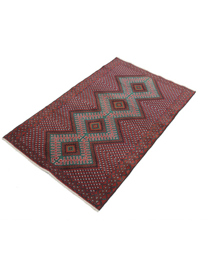 Baluch 2' 10" X 4' 6" Hand Knotted Wool Rug 2' 10" X 4' 6" (86 X 137) / Red / Wool