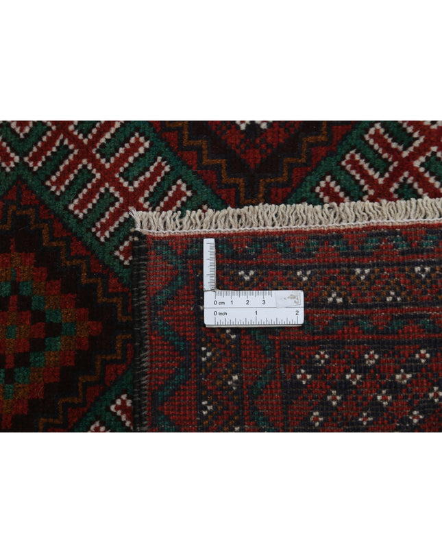 Baluch 2' 10" X 4' 6" Hand Knotted Wool Rug 2' 10" X 4' 6" (86 X 137) / Red / Wool