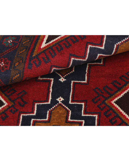 Baluch 2' 8" X 5' 0" Hand Knotted Wool Rug 2' 8" X 5' 0" (81 X 152) / Red / Wool