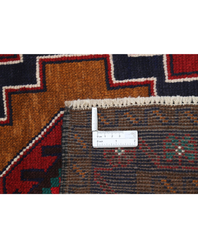 Baluch 2' 8" X 5' 0" Hand Knotted Wool Rug 2' 8" X 5' 0" (81 X 152) / Red / Wool