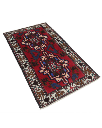 Baluch 2' 8" X 4' 8" Hand Knotted Wool Rug 2' 8" X 4' 8" (81 X 142) / Red / Wool