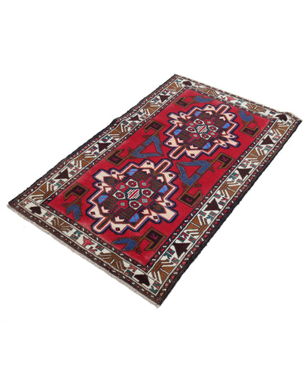Baluch 2' 8" X 4' 8" Hand Knotted Wool Rug 2' 8" X 4' 8" (81 X 142) / Red / Wool