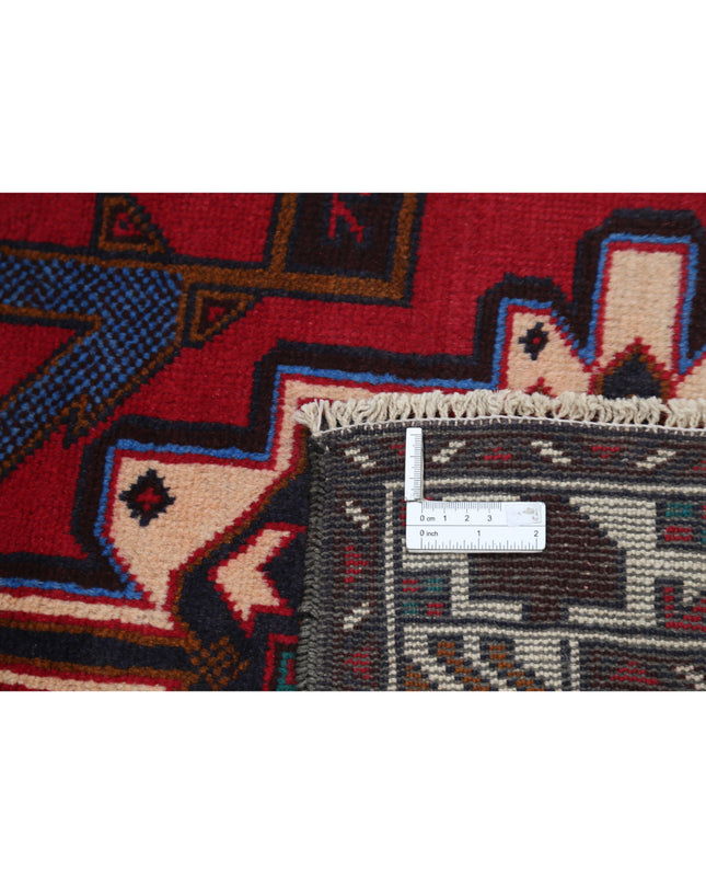 Baluch 2' 8" X 4' 8" Hand Knotted Wool Rug 2' 8" X 4' 8" (81 X 142) / Red / Wool