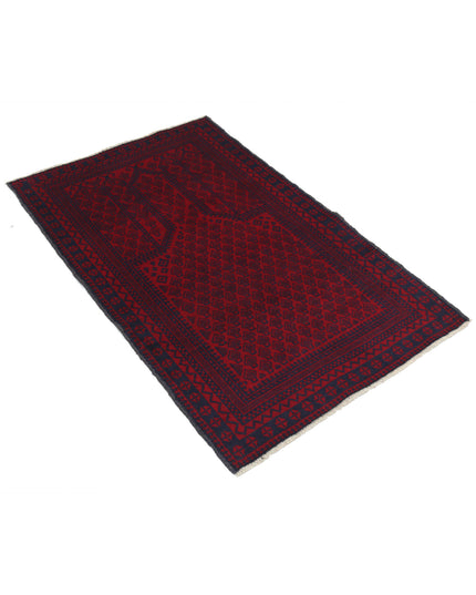 Baluch 2' 8" X 4' 5" Hand Knotted Wool Rug 2' 8" X 4' 5" (81 X 135) / Red / Wool