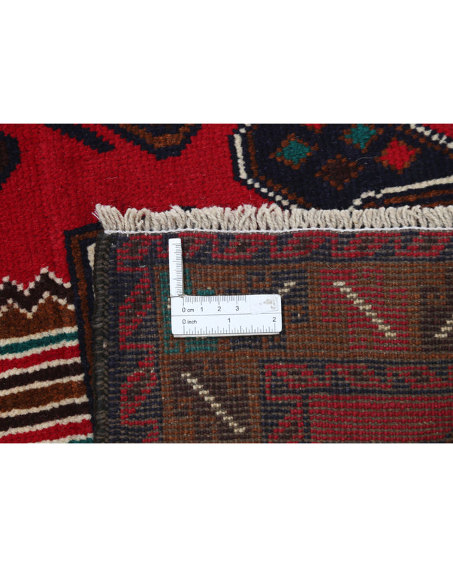 Baluch 2' 8" X 4' 6" Hand Knotted Wool Rug 2' 8" X 4' 6" (81 X 137) / Red / Wool