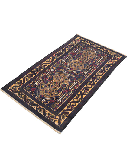 Baluch 2' 7" X 4' 7" Hand Knotted Wool Rug 2' 7" X 4' 7" (79 X 140) / Red / Wool
