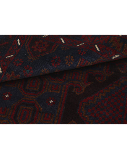 Baluch 3' 1" X 5' 1" Hand Knotted Wool Rug 3' 1" X 5' 1" (94 X 155) / Red / Wool