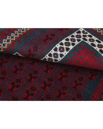 Baluch 2' 11" X 4' 8" Hand Knotted Wool Rug 2' 11" X 4' 8" (89 X 142) / Red / Wool