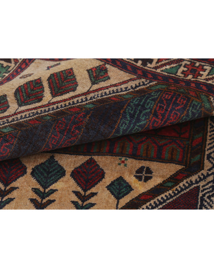 Baluch 2' 11" X 4' 6" Hand Knotted Wool Rug 2' 11" X 4' 6" (89 X 137) / Red / Wool