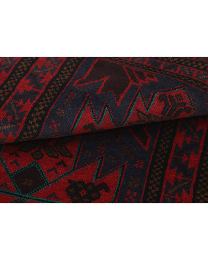 Baluch 3' 0" X 4' 6" Hand Knotted Wool Rug 3' 0" X 4' 6" (91 X 137) / Red / Wool