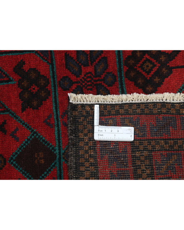 Baluch 3' 0" X 4' 6" Hand Knotted Wool Rug 3' 0" X 4' 6" (91 X 137) / Red / Wool