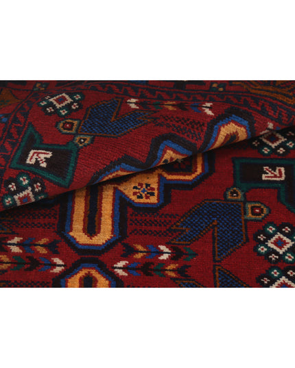 Baluch 2' 11" X 5' 0" Hand Knotted Wool Rug 2' 11" X 5' 0" (89 X 152) / Red / Wool