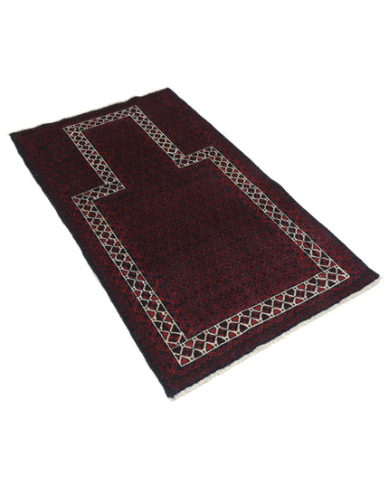 Baluch 2' 10" X 4' 10" Hand Knotted Wool Rug 2' 10" X 4' 10" (86 X 147) / Red / Wool