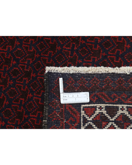Baluch 2' 10" X 4' 10" Hand Knotted Wool Rug 2' 10" X 4' 10" (86 X 147) / Red / Wool