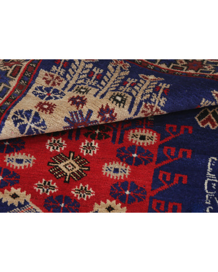 Baluch 2' 8" X 4' 8" Hand Knotted Wool Rug 2' 8" X 4' 8" (81 X 142) / Red / Wool