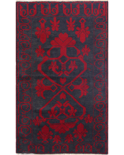 Baluch 2' 9" X 4' 7" Hand Knotted Wool Rug 2' 9" X 4' 7" (84 X 140) / Red / Wool