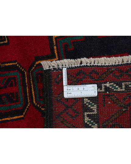 Baluch 2' 10" X 4' 6" Hand Knotted Wool Rug 2' 10" X 4' 6" (86 X 137) / Red / Wool