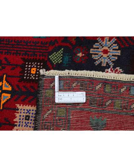 Baluch 2' 11" X 4' 3" Hand Knotted Wool Rug 2' 11" X 4' 3" (89 X 130) / Red / Wool