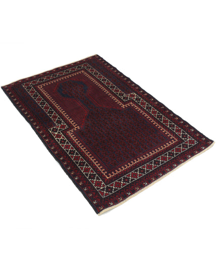 Baluch 3' 0" X 4' 5" Hand Knotted Wool Rug 3' 0" X 4' 5" (91 X 135) / Red / Wool
