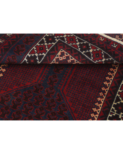 Baluch 3' 0" X 4' 5" Hand Knotted Wool Rug 3' 0" X 4' 5" (91 X 135) / Red / Wool