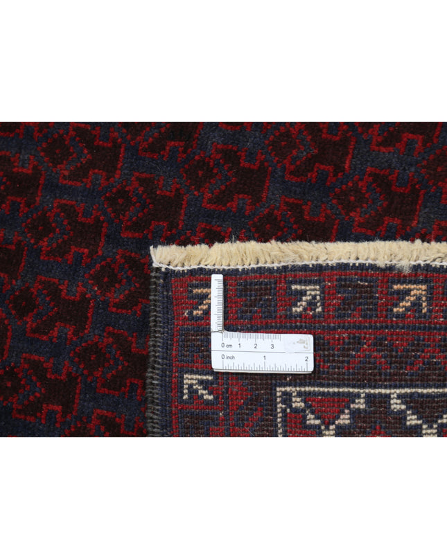 Baluch 3' 0" X 4' 5" Hand Knotted Wool Rug 3' 0" X 4' 5" (91 X 135) / Red / Wool