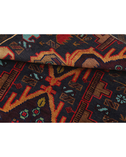 Baluch 2' 11" X 4' 7" Hand Knotted Wool Rug 2' 11" X 4' 7" (89 X 140) / Red / Wool