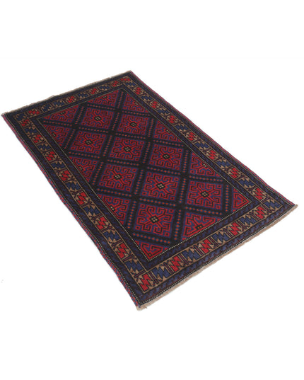 Baluch 2' 10" X 4' 7" Hand Knotted Wool Rug 2' 10" X 4' 7" (86 X 140) / Red / Wool