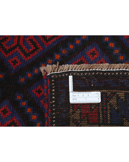 Baluch 2' 10" X 4' 7" Hand Knotted Wool Rug 2' 10" X 4' 7" (86 X 140) / Red / Wool