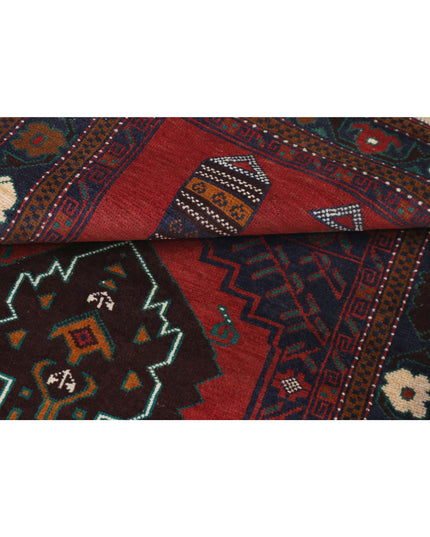 Baluch 2' 9" X 4' 8" Hand Knotted Wool Rug 2' 9" X 4' 8" (84 X 142) / Red / Wool