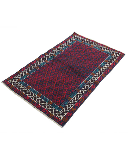 Baluch 2' 9" X 4' 5" Hand Knotted Wool Rug 2' 9" X 4' 5" (84 X 135) / Red / Wool