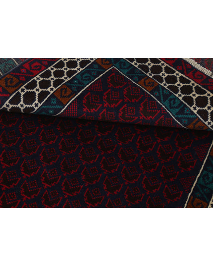 Baluch 2' 9" X 4' 5" Hand Knotted Wool Rug 2' 9" X 4' 5" (84 X 135) / Red / Wool