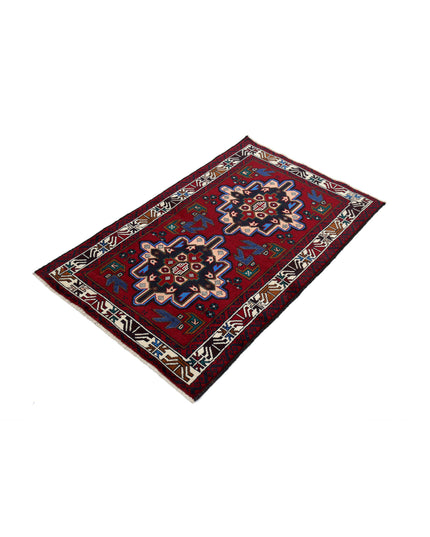 Baluch 2' 9" X 4' 5" Hand Knotted Wool Rug 2' 9" X 4' 5" (84 X 135) / Red / Wool