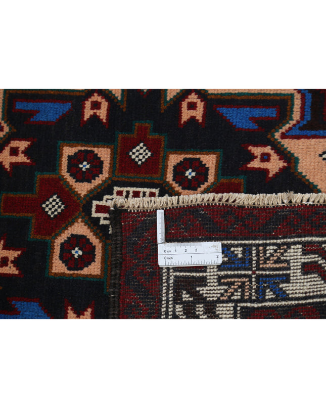 Baluch 2' 9" X 4' 5" Hand Knotted Wool Rug 2' 9" X 4' 5" (84 X 135) / Red / Wool